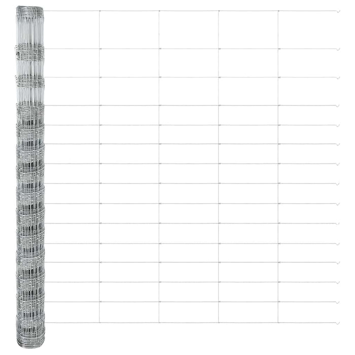Gard pentru câmp Argintiu 25 x 1,6 m Oțel galvanizat - WALTI WALTI