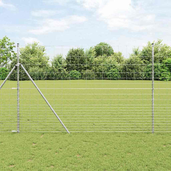 Gard pentru câmp Argintiu 25 x 1,6 m Oțel galvanizat - WALTI WALTI