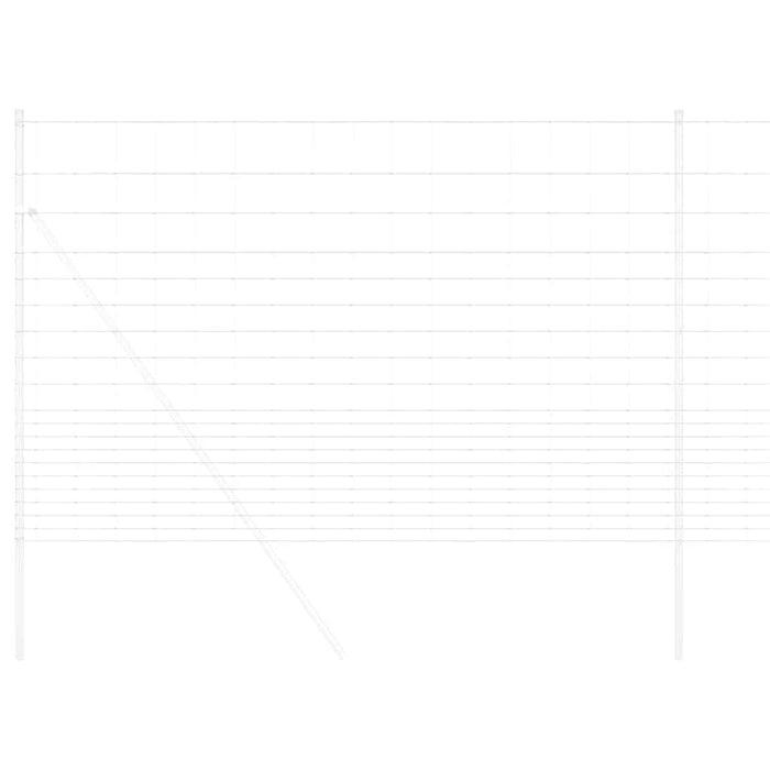 Gard pentru câmp Argintiu 25 x 1,6 m Oțel galvanizat - WALTI WALTI