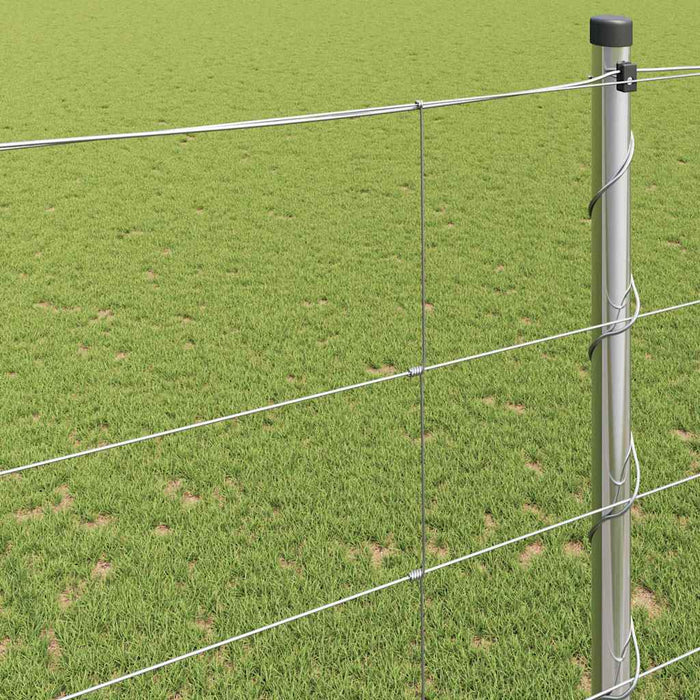 Gard pentru câmp Argintiu 25 x 1,6 m Oțel galvanizat - WALTI WALTI