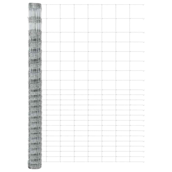 Gard pentru câmp Argintiu 25 x 1,6 m Oțel galvanizat - WALTI WALTI