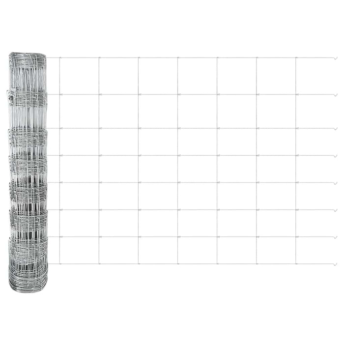 Gard pentru câmp Argintiu 50 x 0,8 m Oțel galvanizat - WALTI WALTI