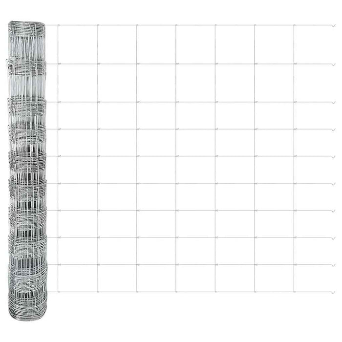 Gard pentru câmp Argintiu 50 x 1 m Oțel galvanizat - WALTI WALTI