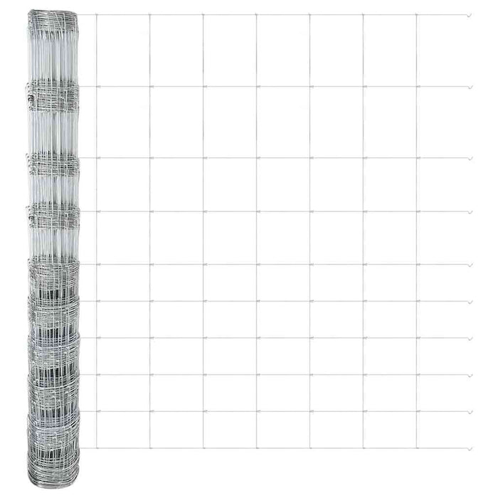 Gard pentru câmp Argintiu 50 x 1,2 m Oțel galvanizat - WALTI WALTI