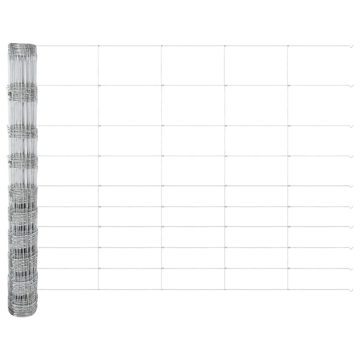 Gard pentru câmp Argintiu 50 x 1,2 m Oțel galvanizat - WALTI WALTI