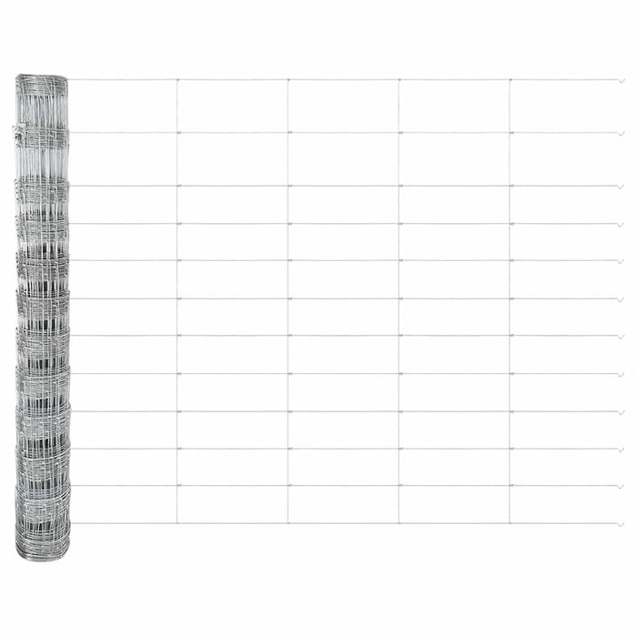 Gard pentru câmp Argintiu 50 x 1,2 m Oțel galvanizat - WALTI WALTI