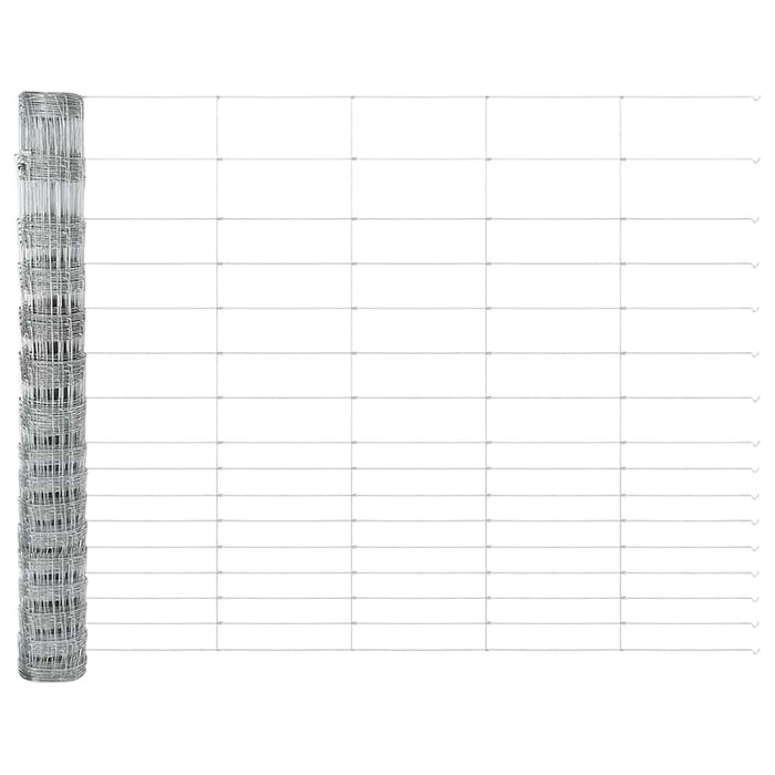 Gard pentru câmp Argintiu 50 x 1,2 m Oțel galvanizat - WALTI WALTI