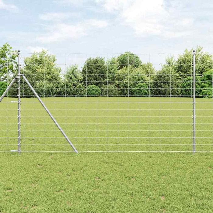 Gard pentru câmp Argintiu 50 x 1,4 m Oțel galvanizat - WALTI WALTI