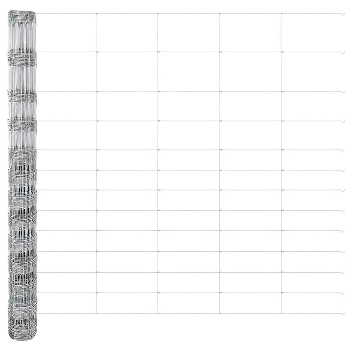 Gard pentru câmp Argintiu 50 x 1,5 m Oțel galvanizat - WALTI WALTI