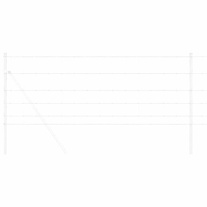 Gard pentru câmp Argintiu 100 x 0,8 m Oțel galvanizat - WALTI WALTI