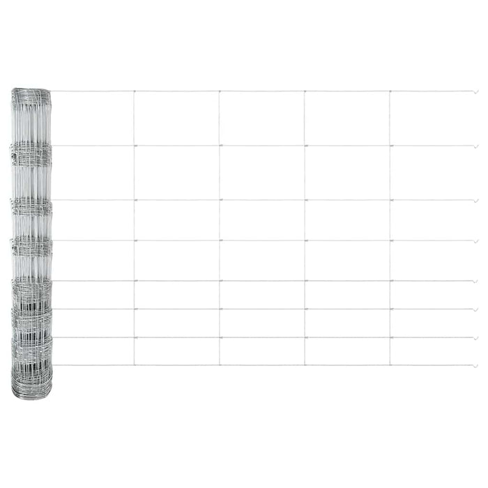 Gard pentru câmp Argintiu 100 x 1 m Oțel galvanizat - WALTI WALTI