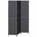 Separator de cameră Pliere Manual Negru 146 x 180 cm poliratan - WALTI WALTI