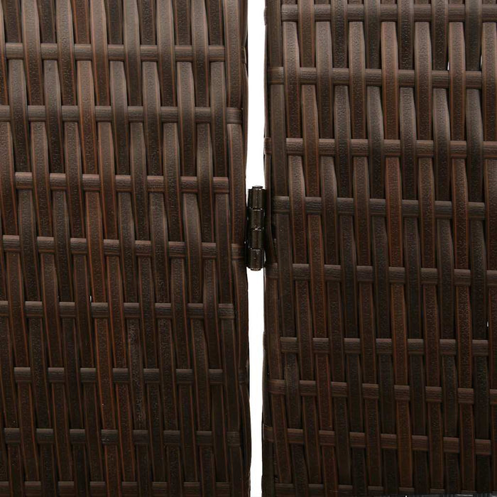 Separator de cameră Pliere Manual Maro 146 x 180 cm poliratan - WALTI WALTI