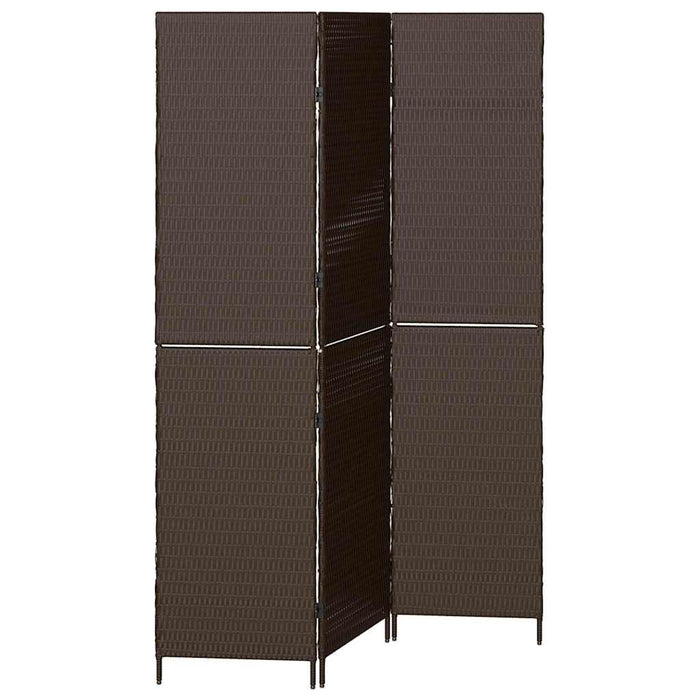 Separator de cameră Pliere Manual Maro 146 x 180 cm poliratan - WALTI WALTI