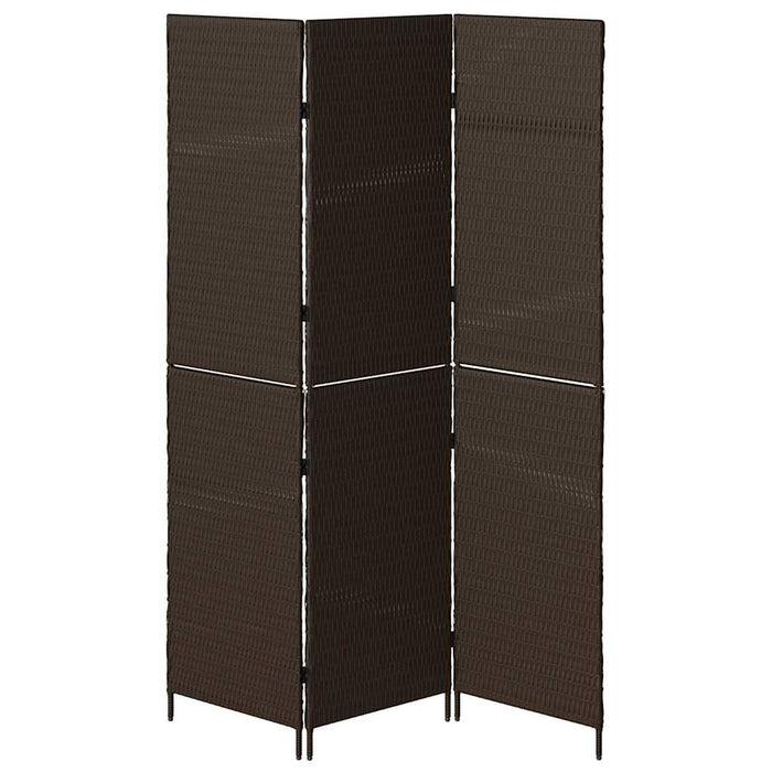 Separator de cameră Pliere Manual Maro 146 x 180 cm poliratan - WALTI WALTI
