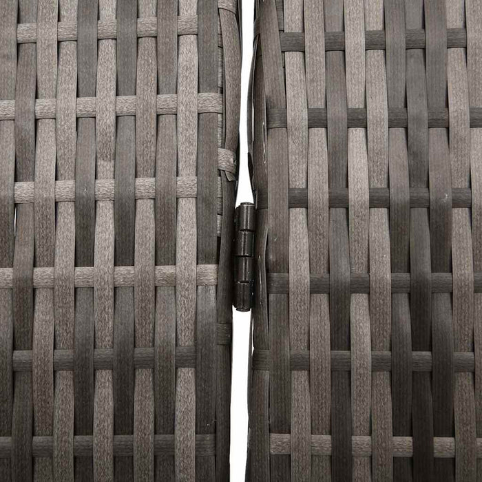 Separator de cameră Pliere Manual Gri 147 x 180 cm poliratan - WALTI WALTI