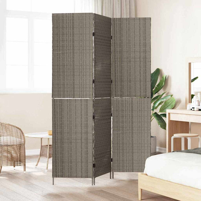 Separator de cameră Pliere Manual Gri 147 x 180 cm poliratan - WALTI WALTI