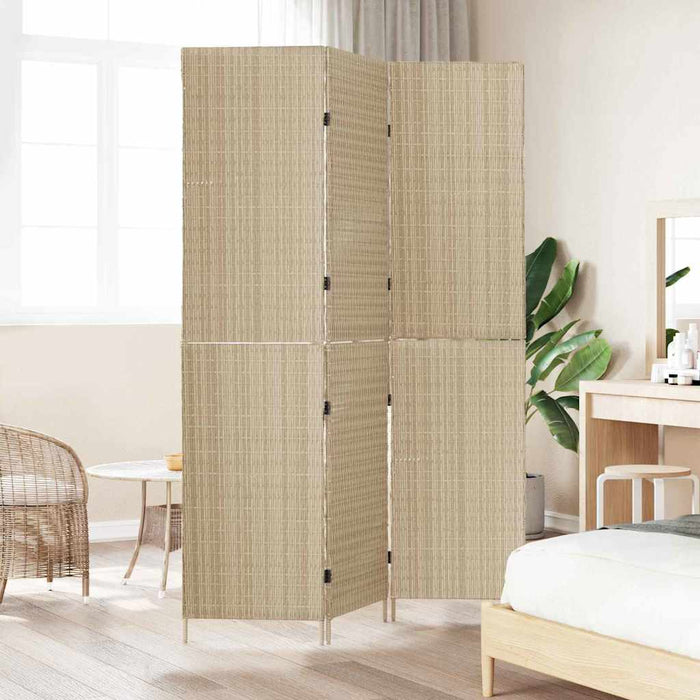 Separator de cameră Pliere Manual Bej 147 x 180 cm poliratan - WALTI WALTI