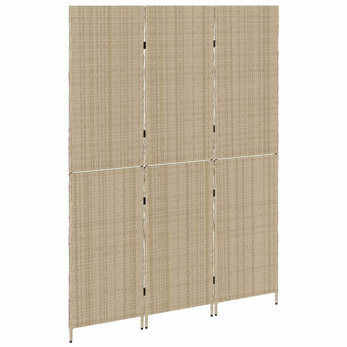 Separator de cameră Pliere Manual Bej 147 x 180 cm poliratan - WALTI WALTI