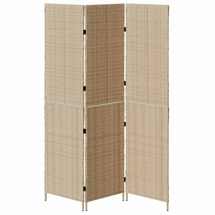 Separator de cameră Pliere Manual Bej 147 x 180 cm poliratan - WALTI WALTI