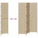 Separator de cameră Pliere Manual Bej 147 x 180 cm poliratan - WALTI WALTI