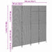Separator de cameră Manual Negru 195 x 180 cm poliratan - WALTI WALTI