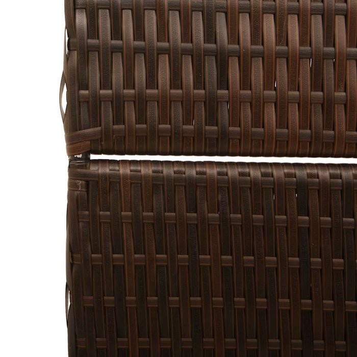 Separator de cameră Pliere Manual Maro 195 x 180 cm poliratan - WALTI WALTI