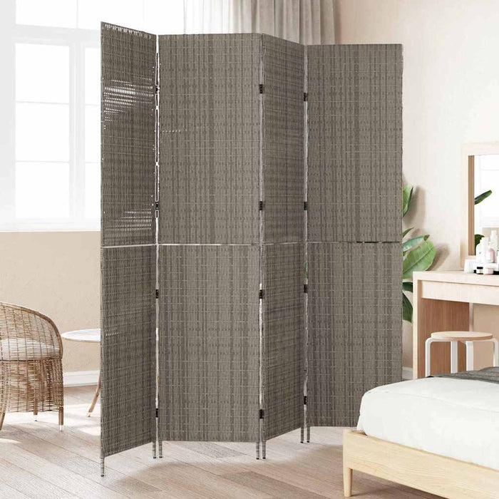Separator de cameră Pliere Manual Gri 195 x 180 cm poliratan - WALTI WALTI