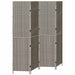 Separator de cameră Pliere Manual Gri 195 x 180 cm poliratan - WALTI WALTI