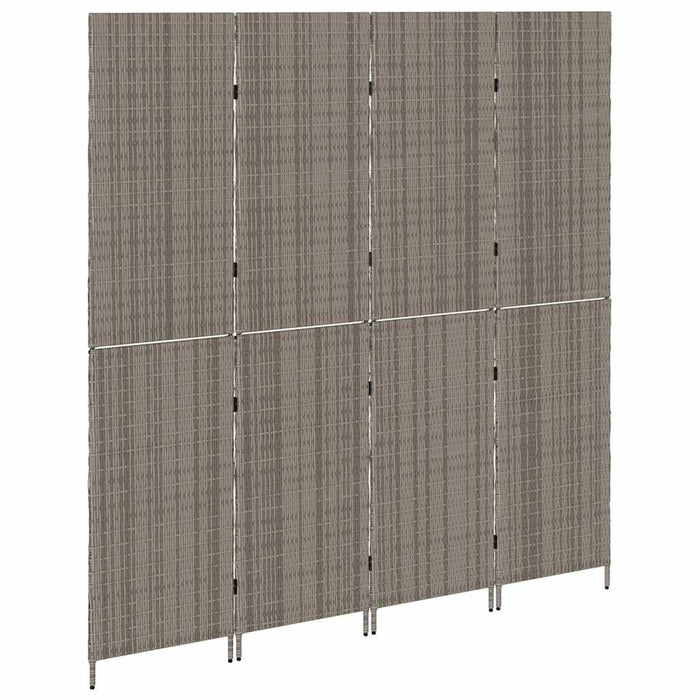 Separator de cameră Pliere Manual Gri 195 x 180 cm poliratan - WALTI WALTI