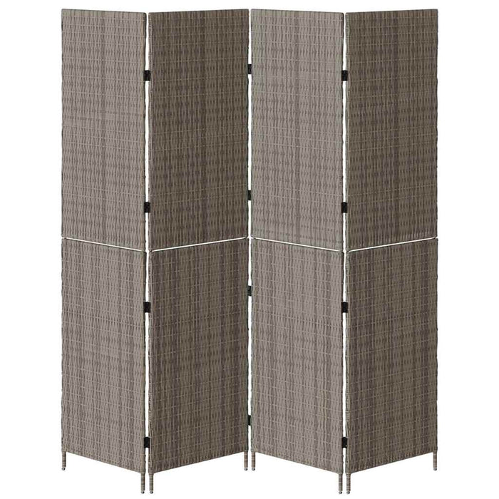 Separator de cameră Pliere Manual Gri 195 x 180 cm poliratan - WALTI WALTI