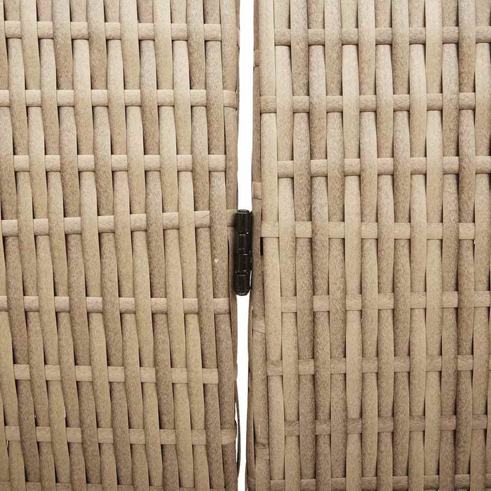 Separator de cameră Pliere Manual Bej 245 x 180 cm poliratan - WALTI WALTI