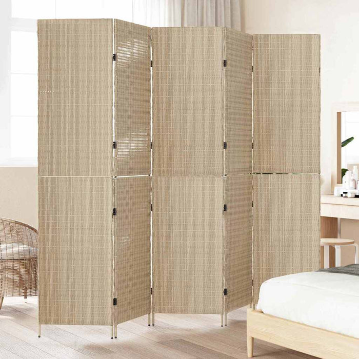 Separator de cameră Pliere Manual Bej 245 x 180 cm poliratan - WALTI WALTI
