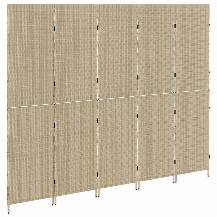 Separator de cameră Pliere Manual Bej 245 x 180 cm poliratan - WALTI WALTI