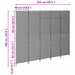 Separator de cameră Pliere Manual Bej 245 x 180 cm poliratan - WALTI WALTI