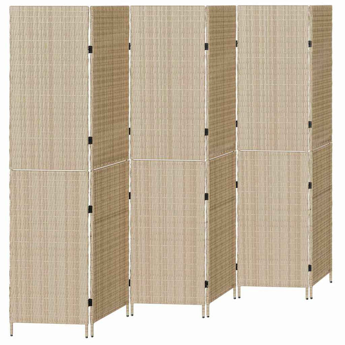 Separator de cameră Pliere Manual Bej 294 x 180 cm poliratan - WALTI WALTI