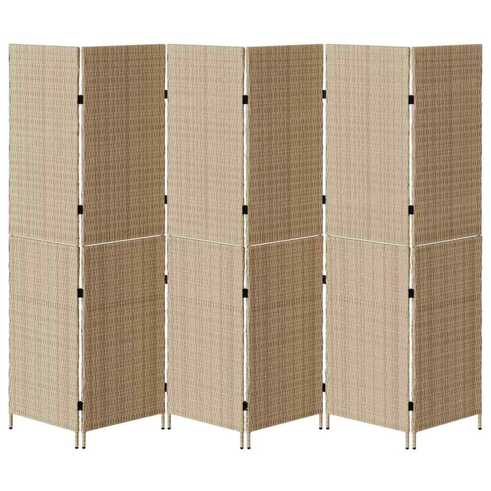 Separator de cameră Pliere Manual Bej 294 x 180 cm poliratan - WALTI WALTI