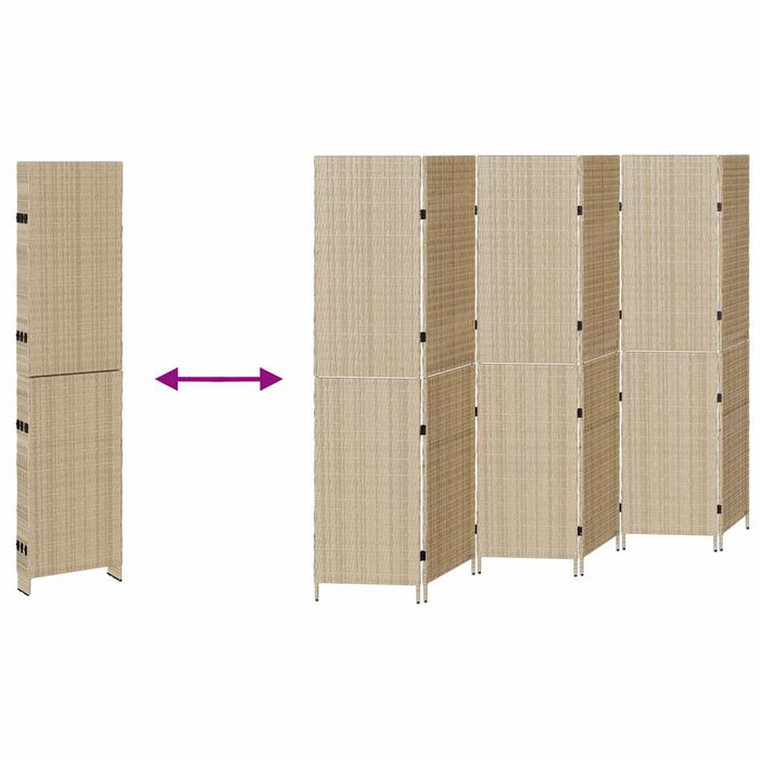 Separator de cameră Pliere Manual Bej 294 x 180 cm poliratan - WALTI WALTI