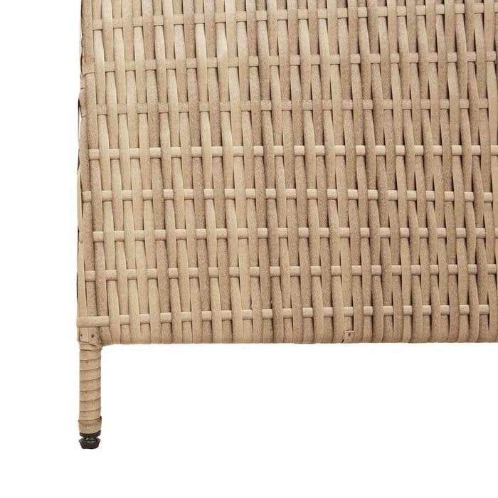 Separator de cameră Pliere Manual Bej 146 x 200 cm poliratan - WALTI WALTI