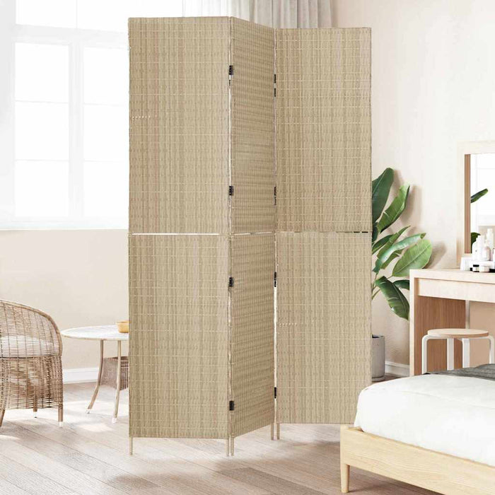 Separator de cameră Pliere Manual Bej 146 x 200 cm poliratan - WALTI WALTI