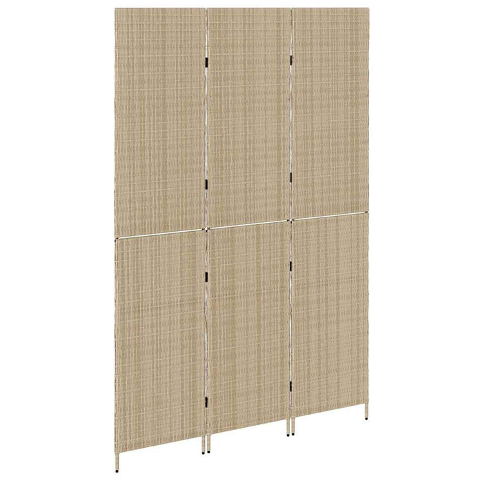 Separator de cameră Pliere Manual Bej 146 x 200 cm poliratan - WALTI WALTI