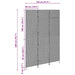 Separator de cameră Pliere Manual Bej 146 x 200 cm poliratan - WALTI WALTI