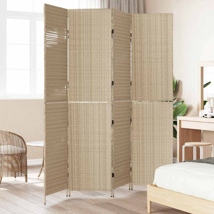Separator de cameră Pliere Manual Bej 196 x 200 cm poliratan - WALTI WALTI