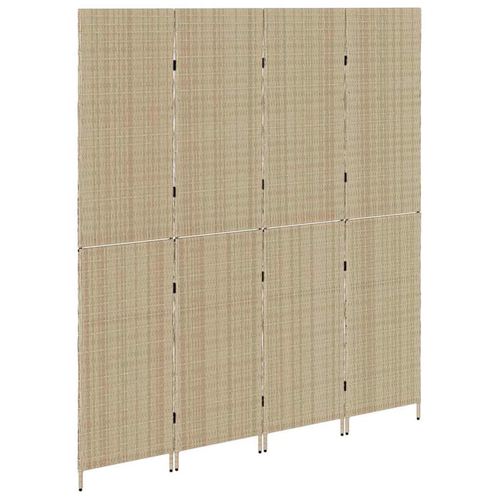 Separator de cameră Pliere Manual Bej 196 x 200 cm poliratan - WALTI WALTI