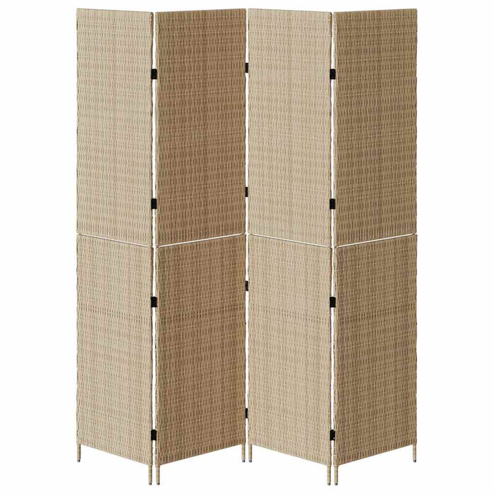 Separator de cameră Pliere Manual Bej 196 x 200 cm poliratan - WALTI WALTI