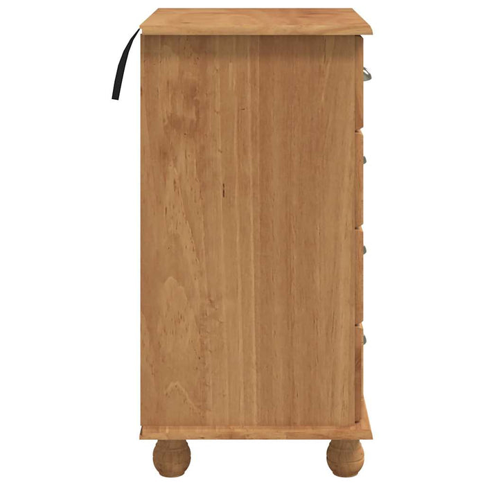 Comodă cu sertar ASKIM Maro 45,8 x 40 x 79 cm Lemn de pin masiv - WALTI WALTI