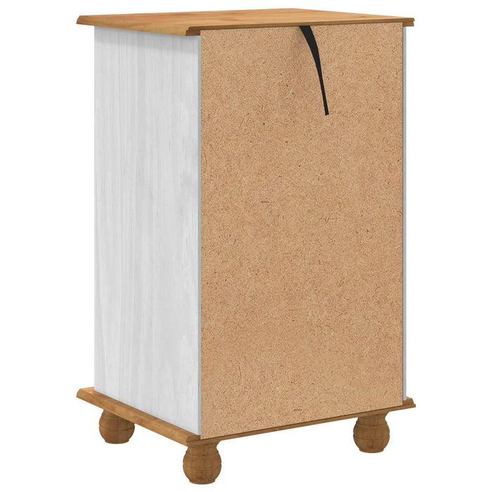 Comodă cu sertar ASKIM Alb 45,8 x 40 x 79 cm Lemn de pin masiv - WALTI WALTI