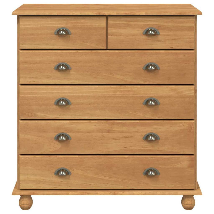 Comodă cu sertar ASKIM Maro 91 x 40 x 95,5 cm Lemn de pin masiv - WALTI WALTI