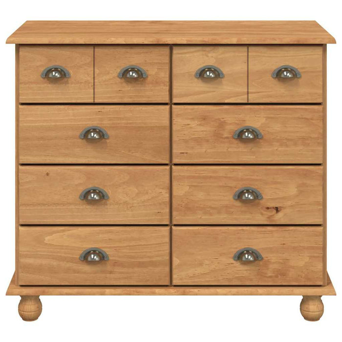 Comodă cu sertar ASKIM Maro 91 x 40 x 79 cm Lemn de pin masiv - WALTI WALTI
