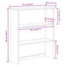 Hutch ASKIM 91 x 30 x 104 cm Lemn masiv de pin - WALTI WALTI